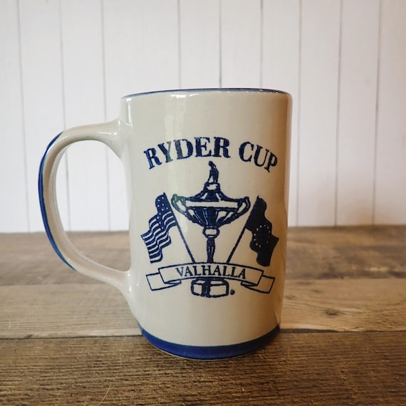 Vintage Louisville Stoneware Mug Ryder Cup Golf Tournament Valhalla