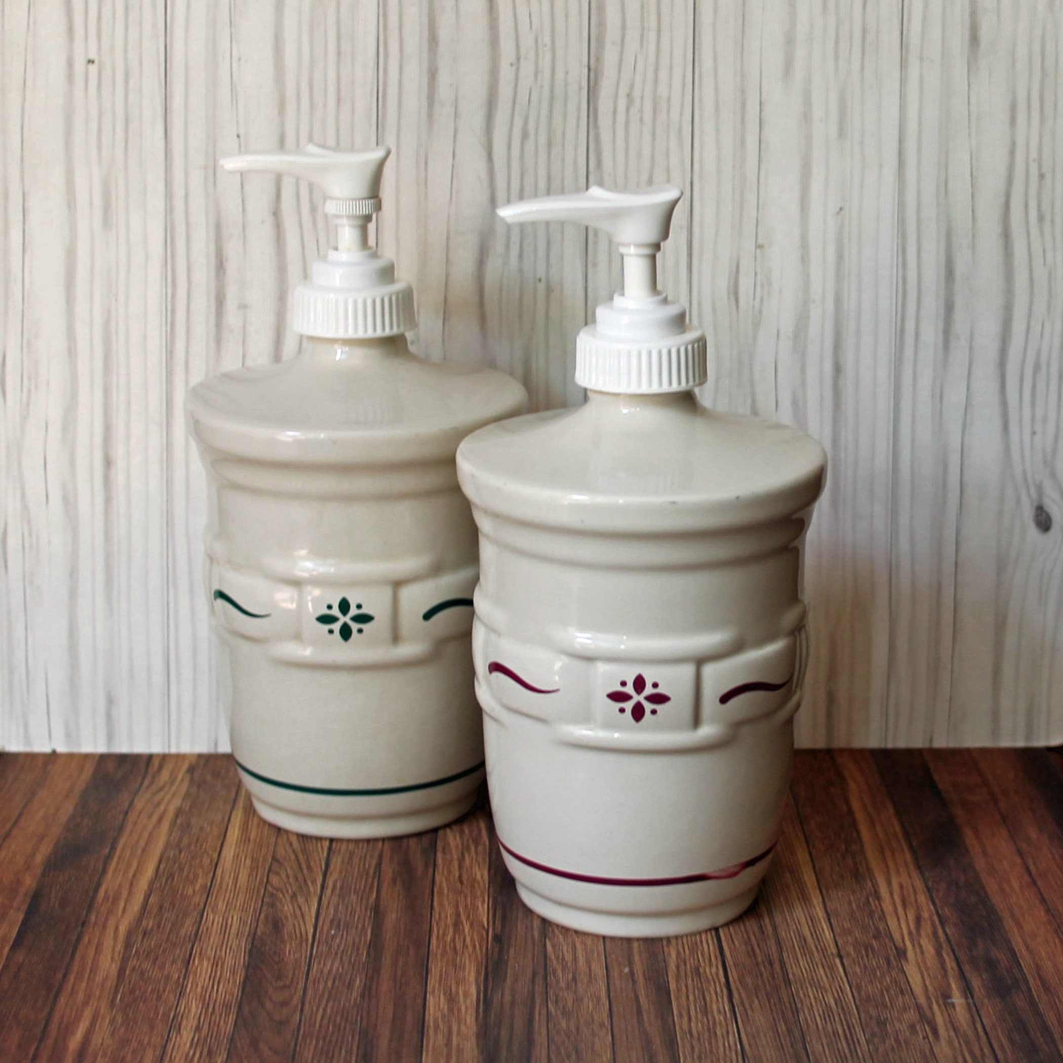 Vintage Longaberger Pottery Woven Tradition Heritage Green or Red