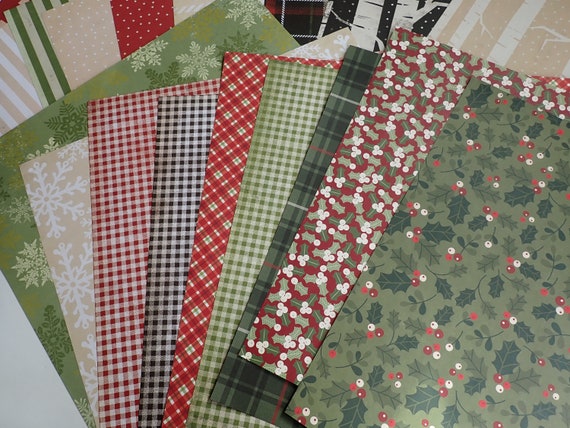 Christmas Scrapbook Paper 12x12 Kit Set of 48 Sheets Plus 