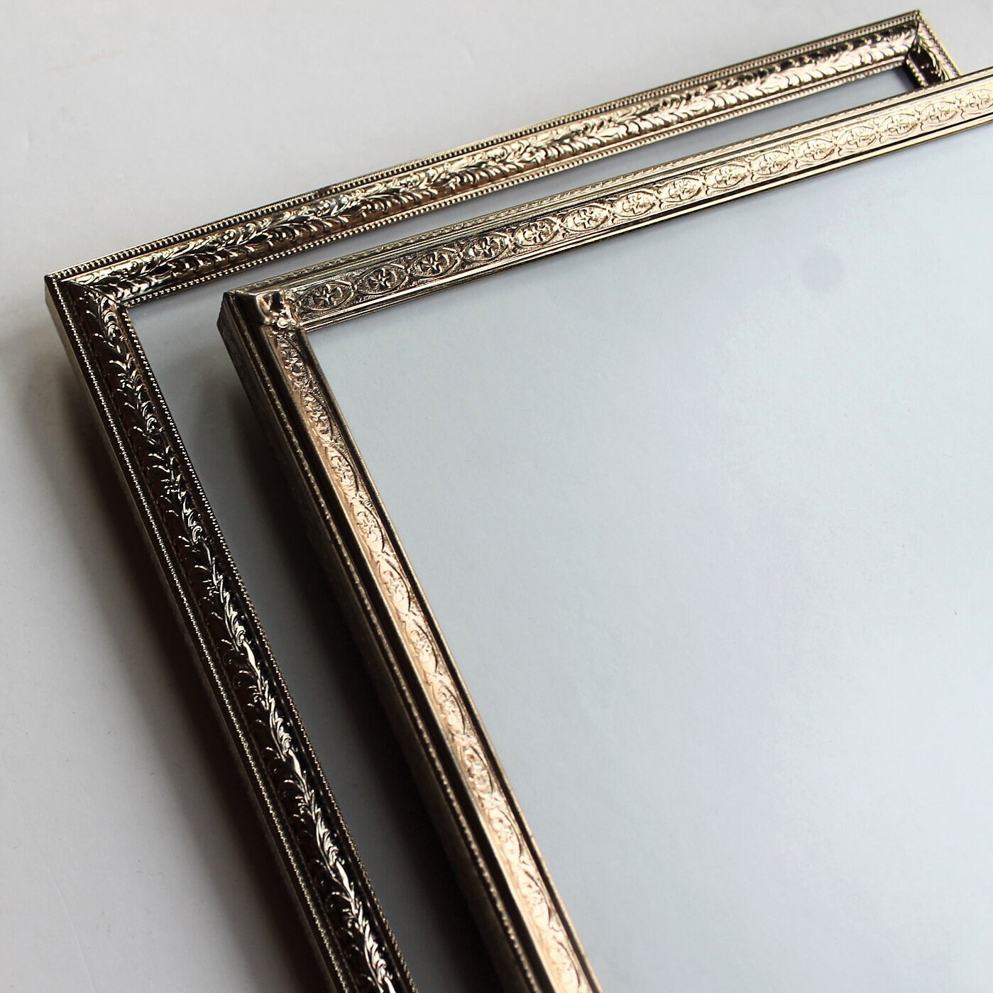 Vintage 8x10 Metal Gold Brass Colored Photo Picture Frame Set of 2