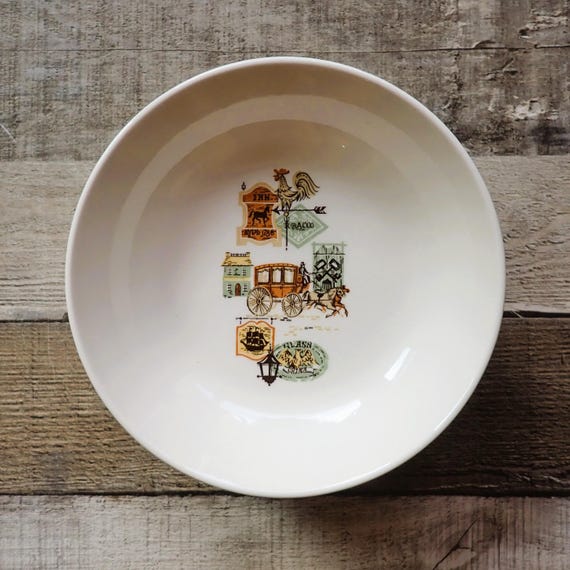 Vintage Taylor Smith Taylor CAPE COD Ever Yours Coupe Soup Bowl Set of 4
