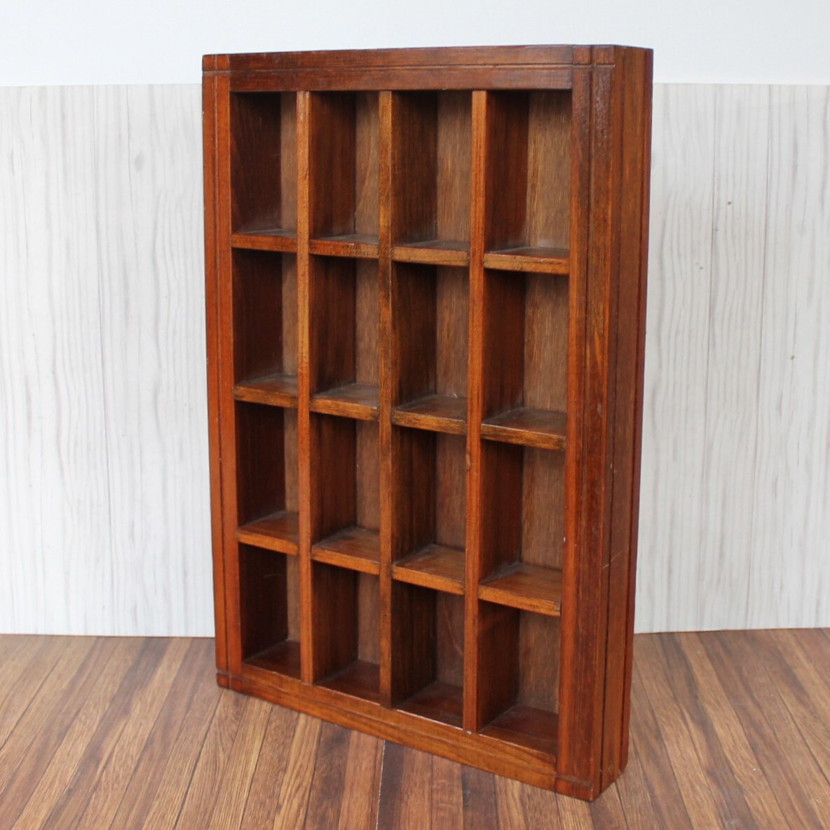 Vintage Wood Display Shelf for Miniatures Figurines Knick Knacks