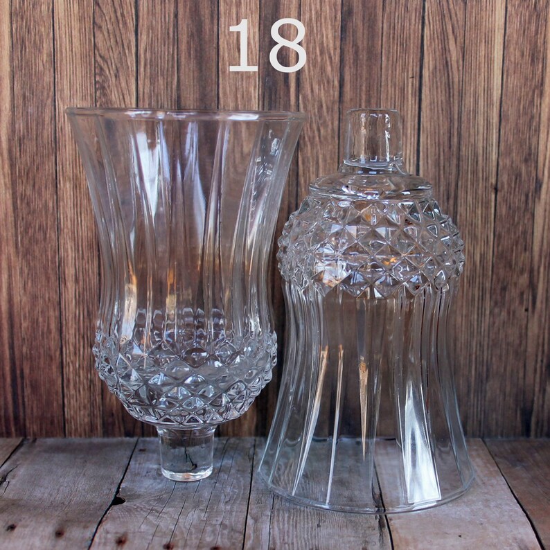 Vintage Clear Colored Glass Large Votive Cups PAIRS YOU CHOOSE Etsy