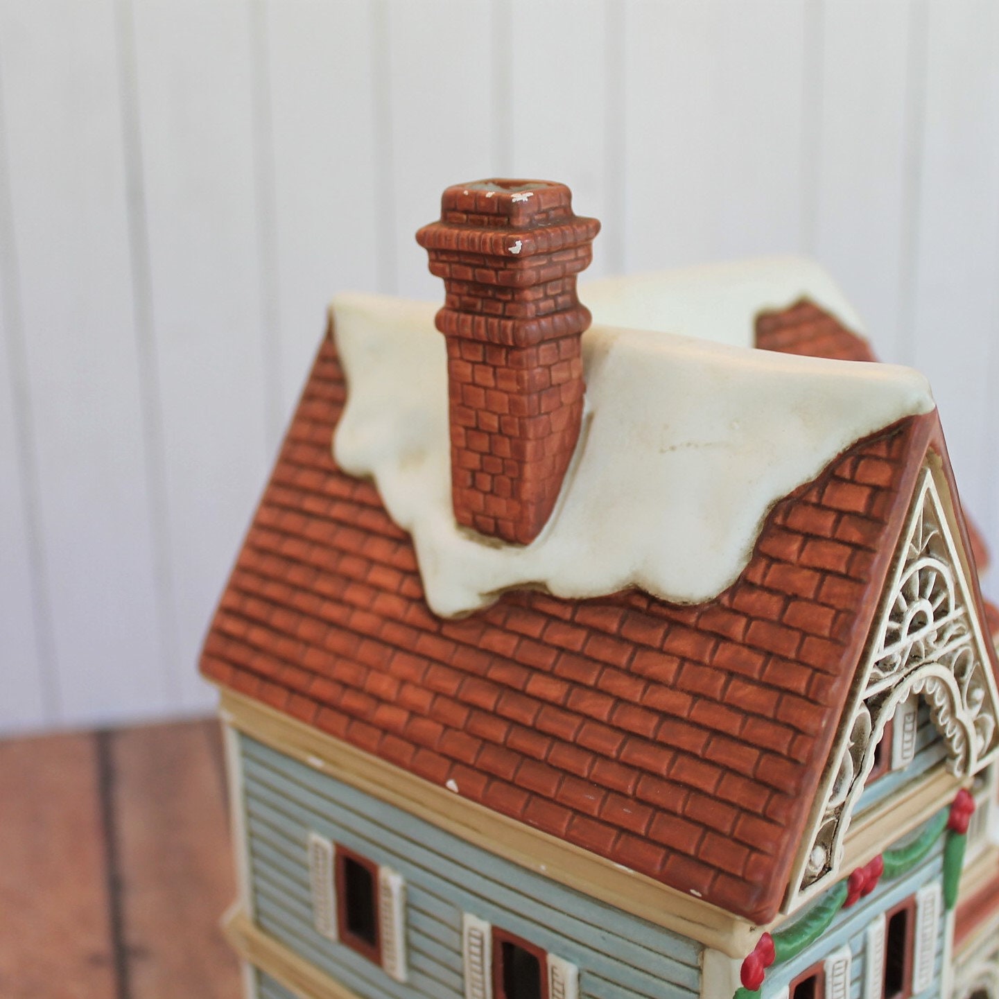 Vintage LEFTON Colonial Village Springfield House Christmas Building