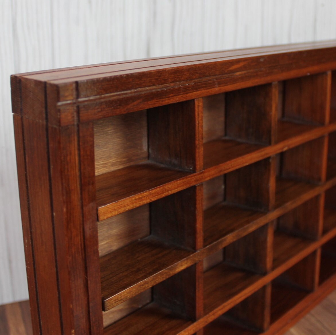 Vintage Wood Display Shelf for Miniatures Figurines Knick Knacks