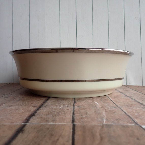 Vintage Lenox IVORY FROST 9" Round Vegetable Bowl Serving Bowl China