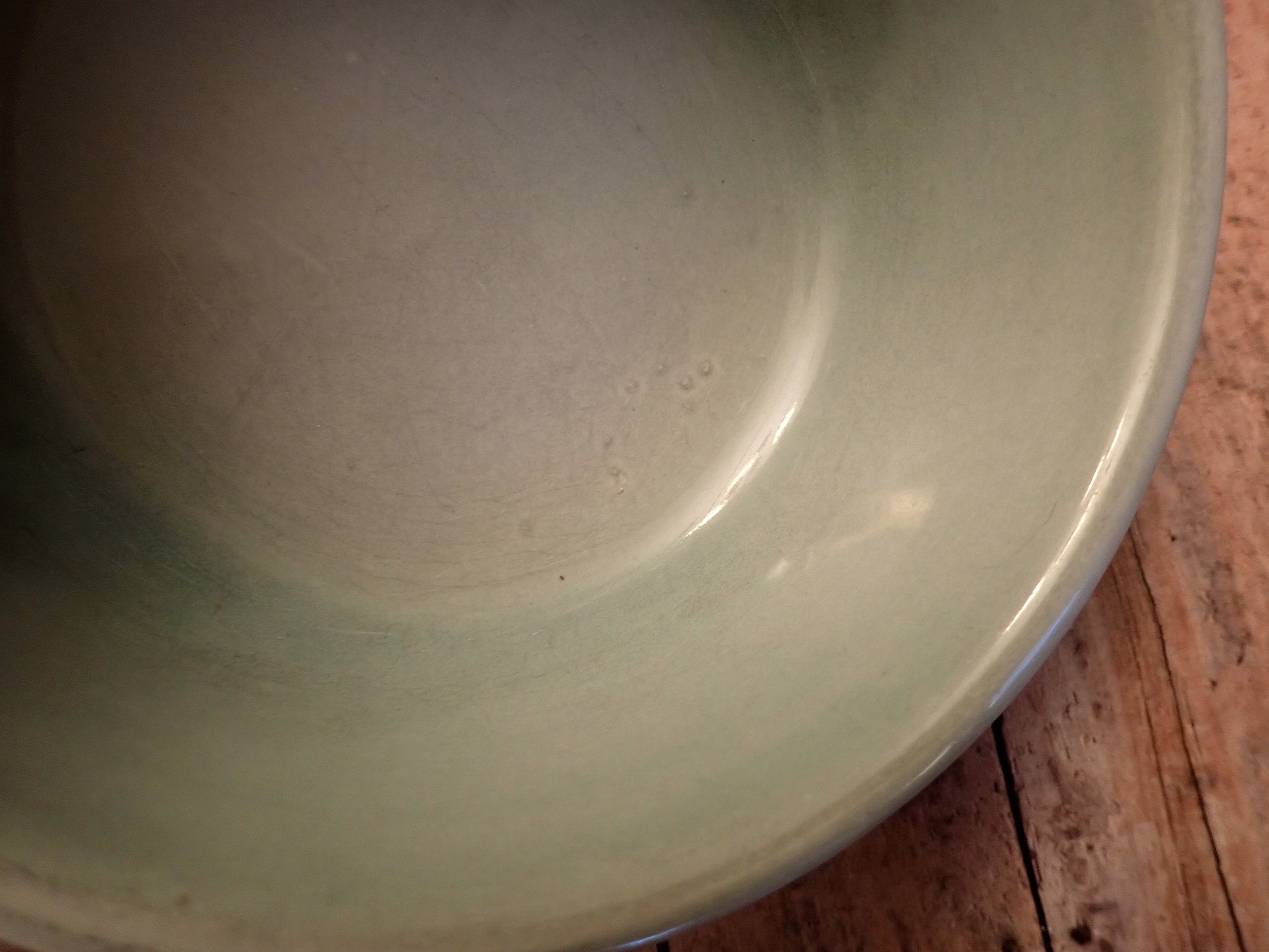 Vintage Red Wing VILLAGE GREEN Coupe Cereal Bowl Set of 2 Green and Brown Stoneware Country Fare