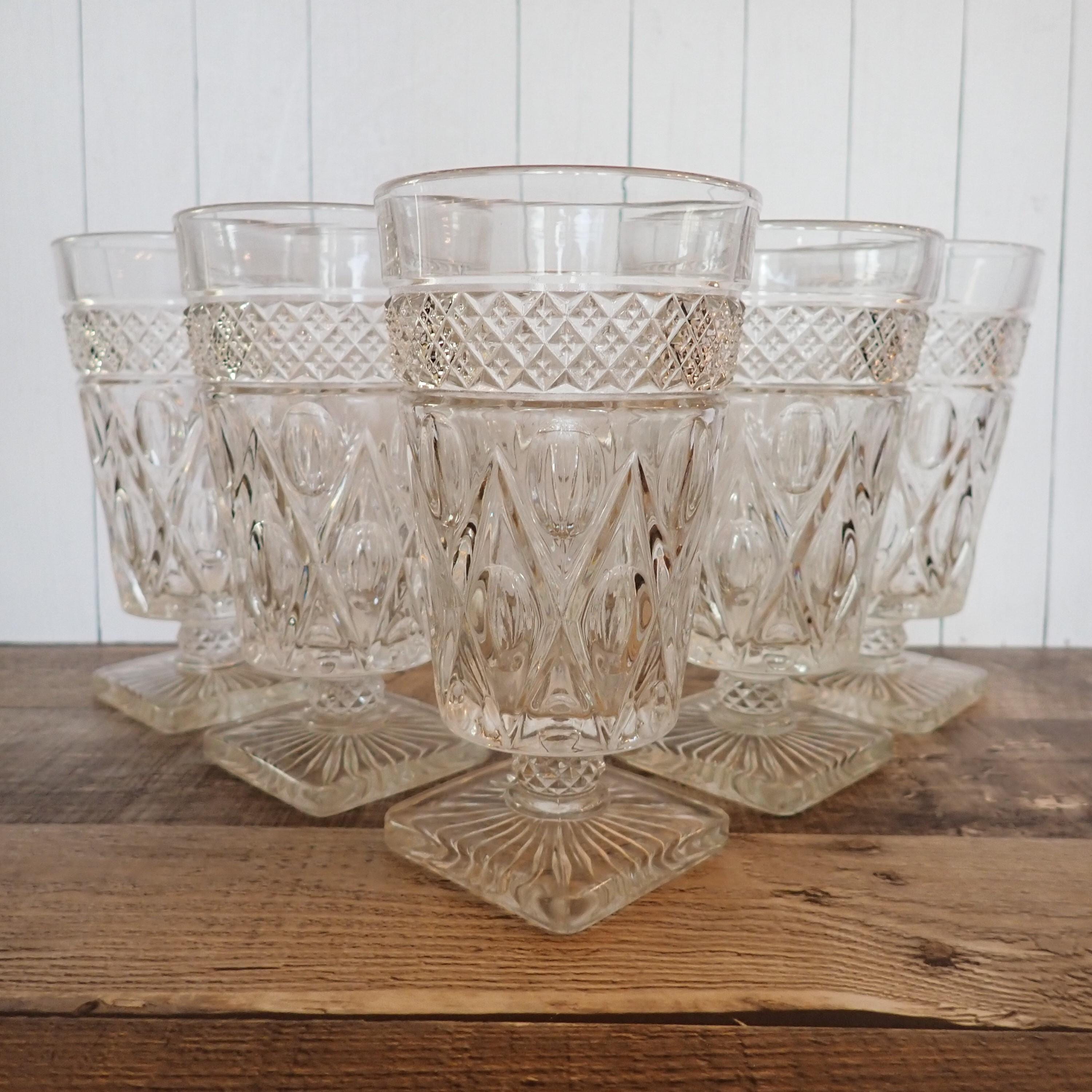 Vintage Imperial Glass CAPE COD Clear Iced Tea Glasses Goblets Set of 5 ...