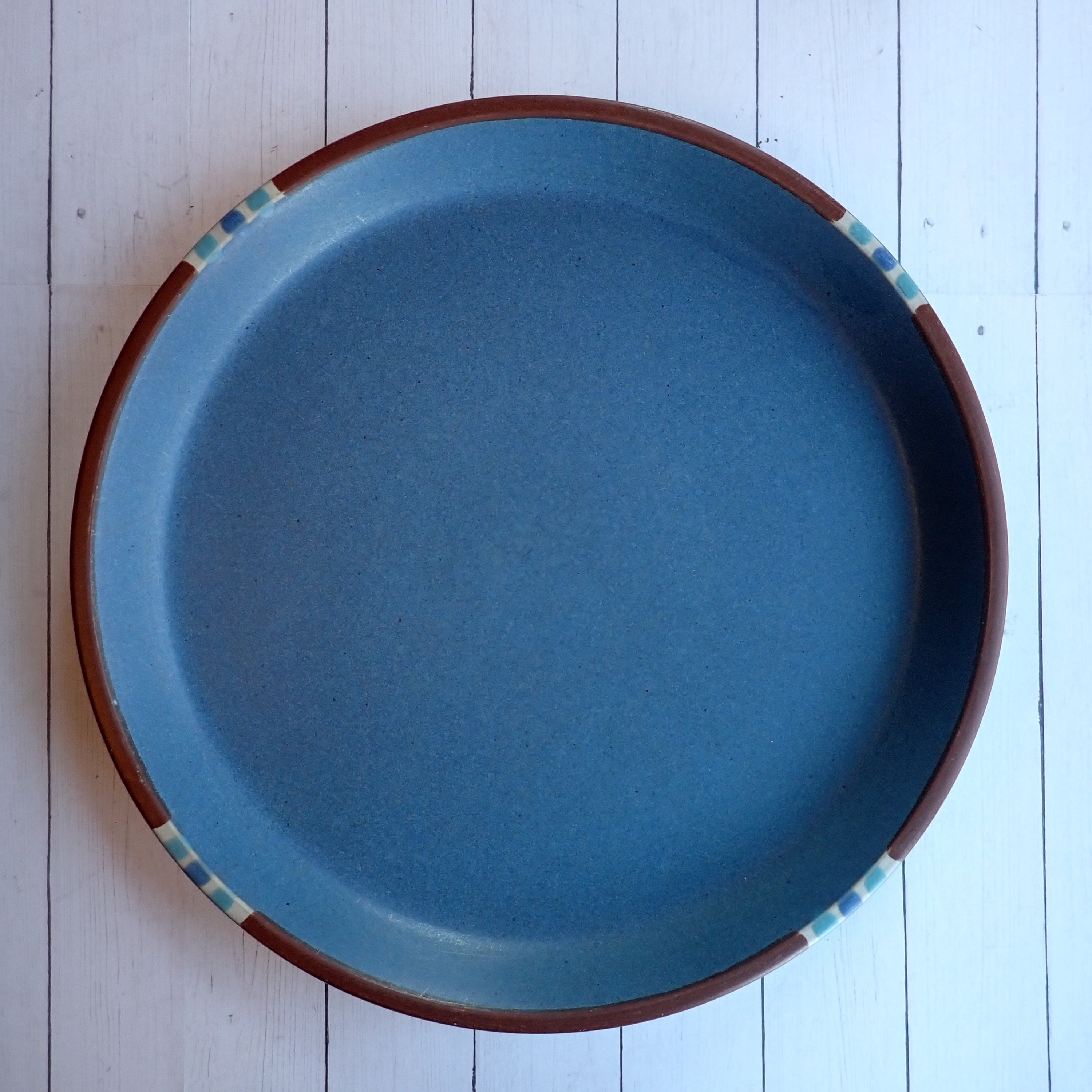 Vintage Dansk MESA SKY BLUE Dinner Plate Single Southwestern Design