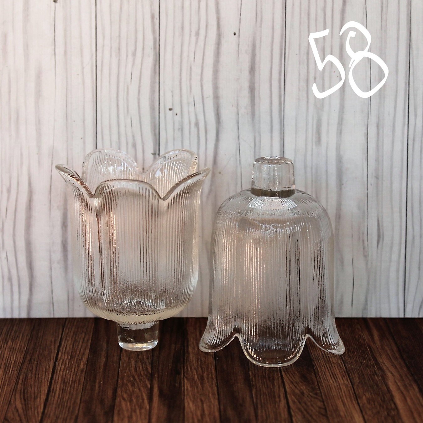 Vintage Clear Glass Votive Cups PAIRS YOU CHOOSE Patterned Votive