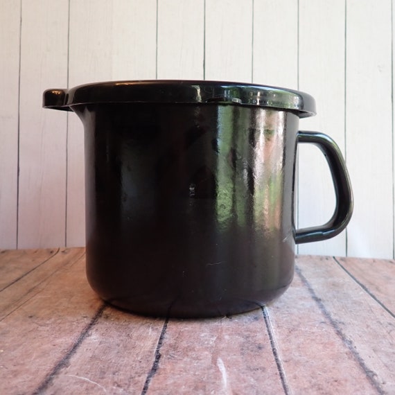 Vintage Pflatzgraff MIDNIGHT SUN Large Metal 4 in 1 Measuring Cup Black Modern Style
