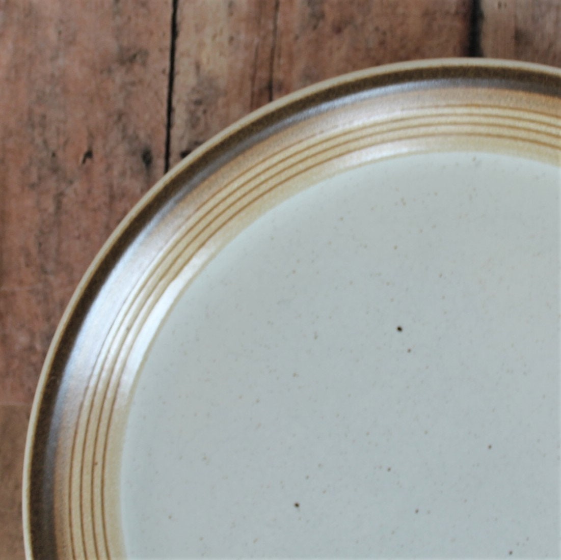 Vintage Mikasa Potters Art BUCKSKIN 10 Dinner Plate Set of 4 Plates