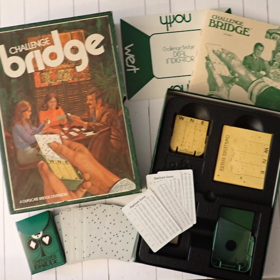 Vintage 3M Bookshelf Game Challenge Bridge Game with Original Box 1973