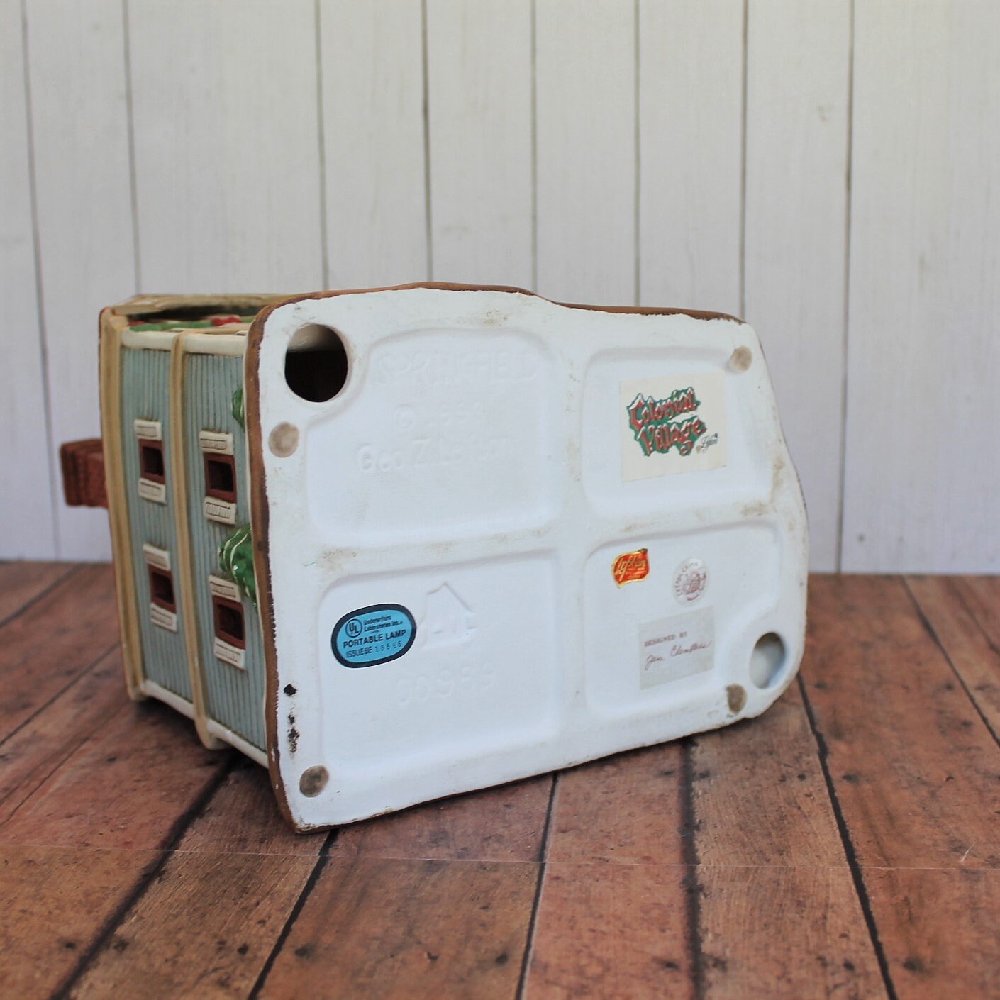 Vintage LEFTON Colonial Village Springfield House Christmas Building