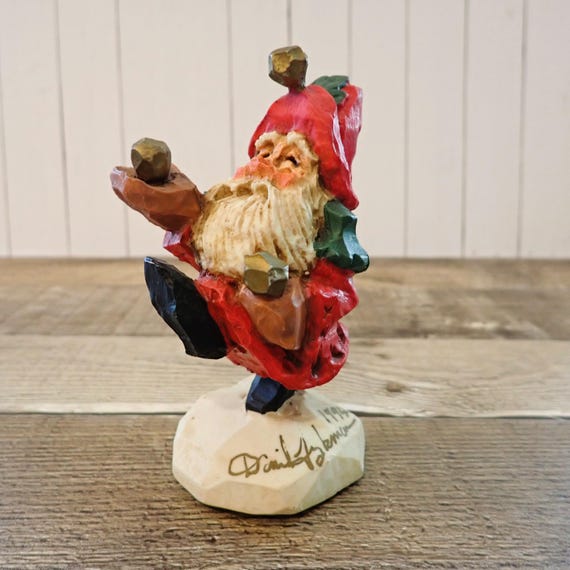 Vintage David Frykman 1994 Santa Claus Figurine Oh the Joy