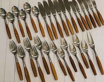 Dansk Fjord Germany Dinner Fork Teak Quistgaard Early 4 Ducks