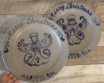 Rowe Pottery Works Annual Christmas Plate 