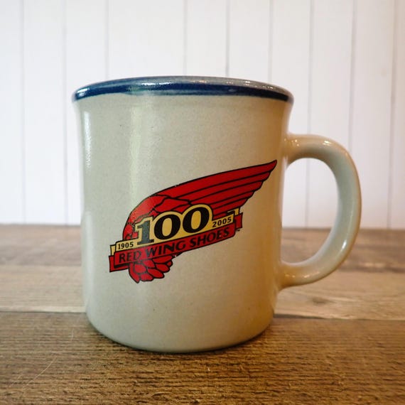 Vintage 2005 Red Wing Shoes 100th Anniversary Stoneware Mug