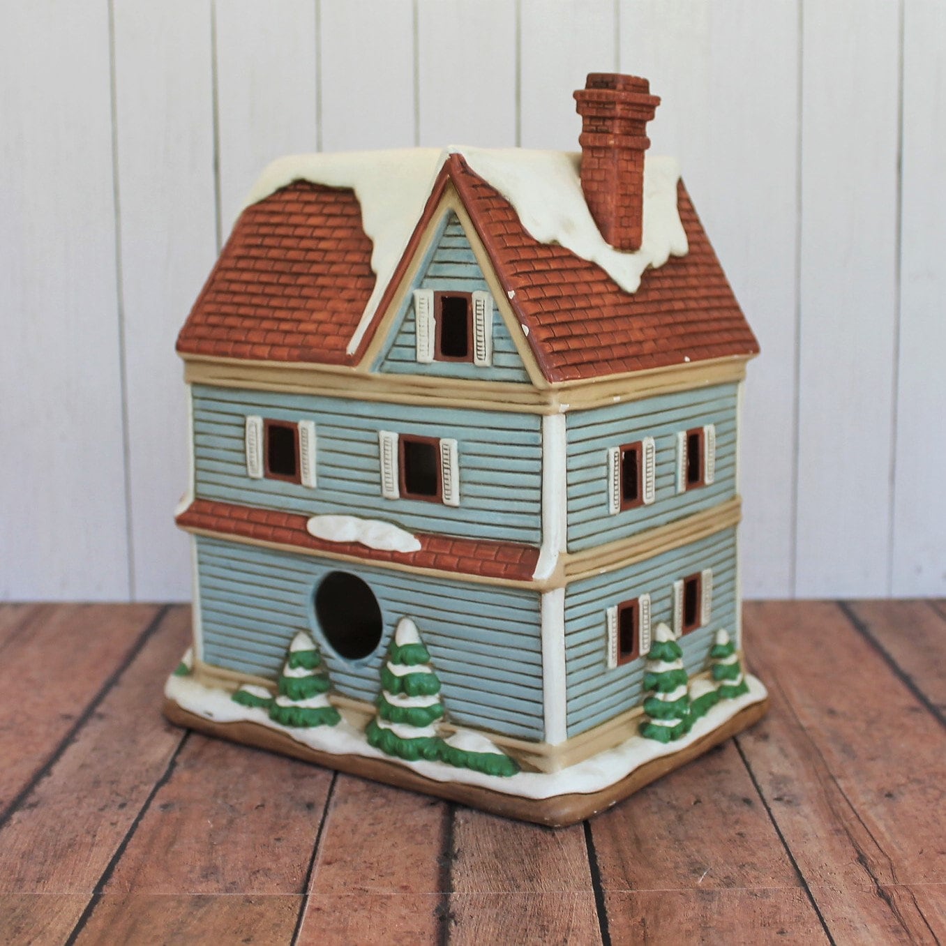 Vintage LEFTON Colonial Village Springfield House Christmas Building