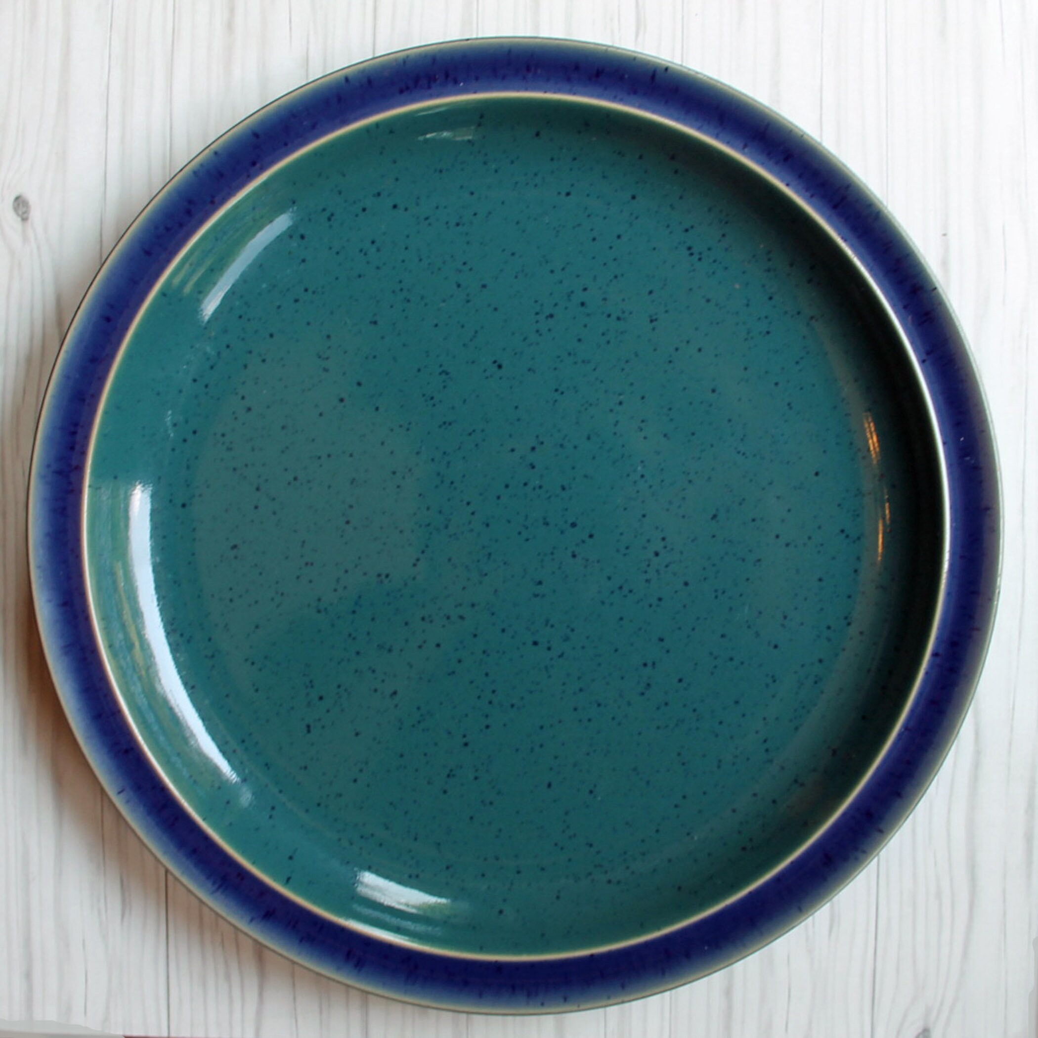 Vintage Denby HARLEQUIN 10 Dinner Plate Choice of Color Red Green Blue