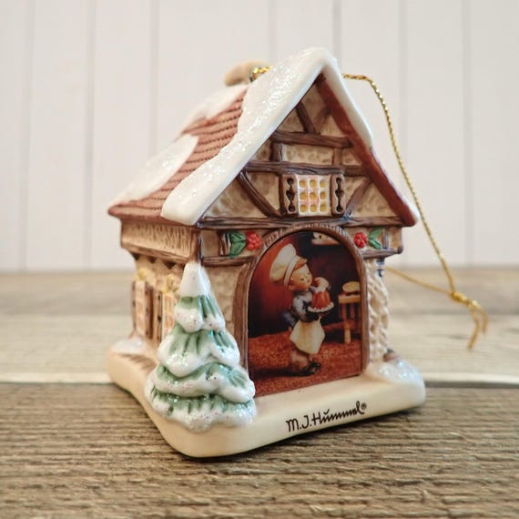 Vintage MJ Hummel Village Bakery Ornament 1999 Bradford Edition