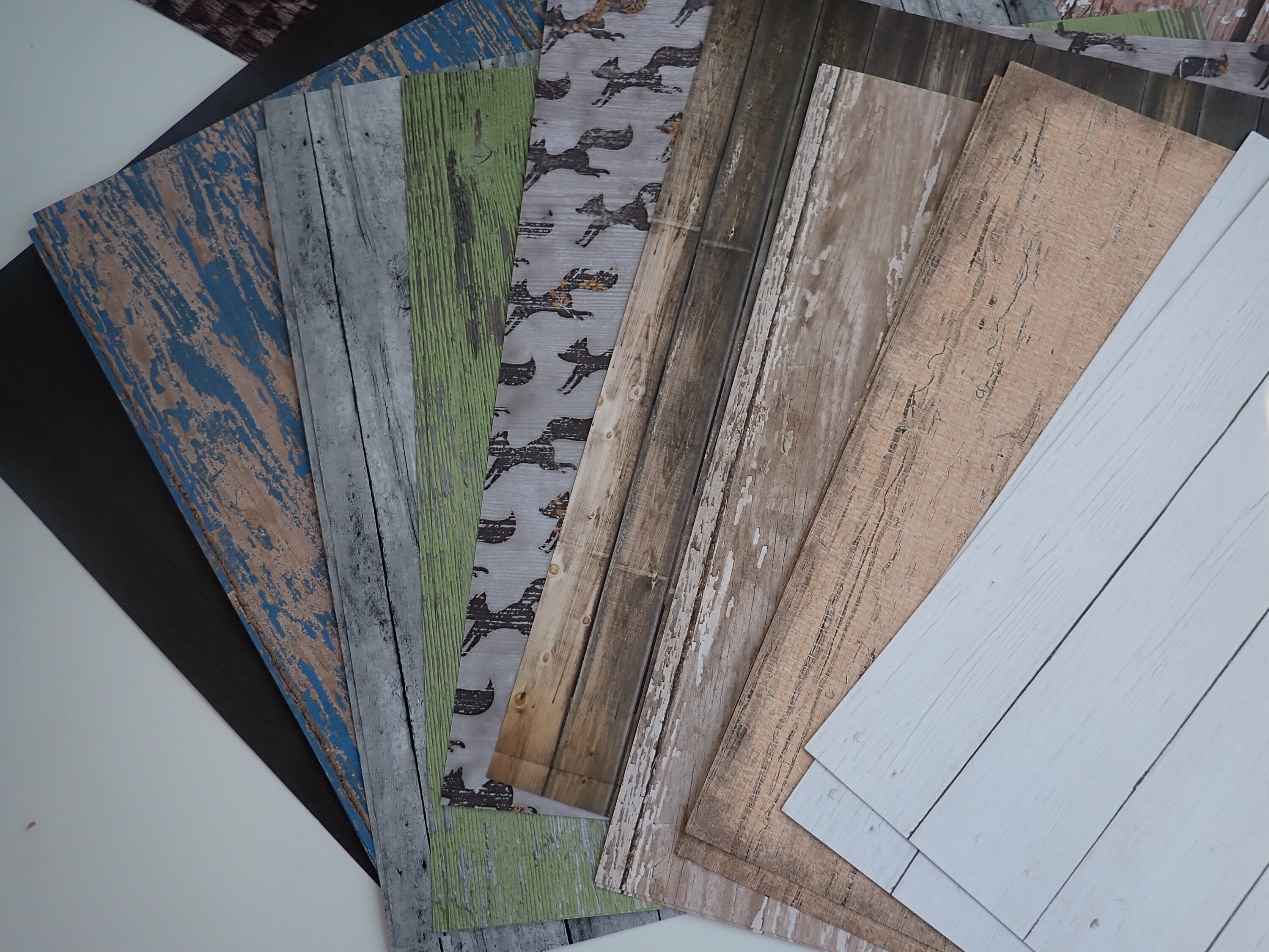 Wood Grain Scrapbook Paper 12x12 Set of 56 Sheets 12 x 12 28 Different