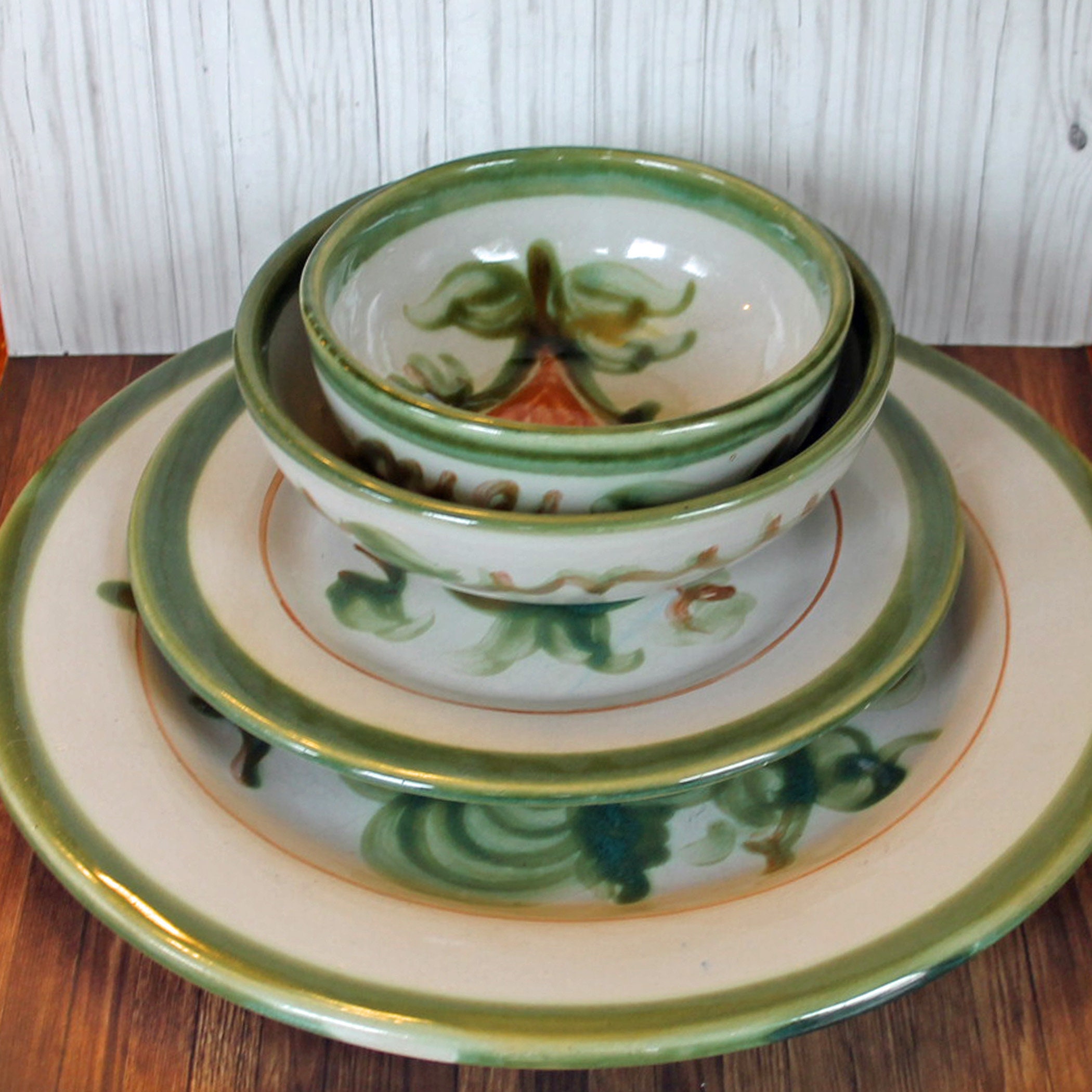 Vintage John B Taylor HARVEST Dinner Salad Bread Plate Cereal Fruit