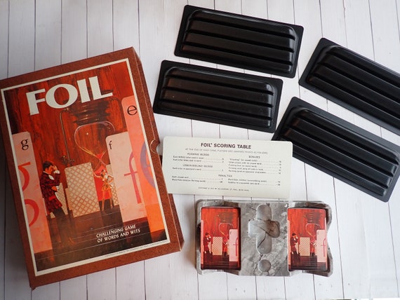 Vintage 3M Bookshelf Game Foil Board Game with Original Box 1968 Card Game