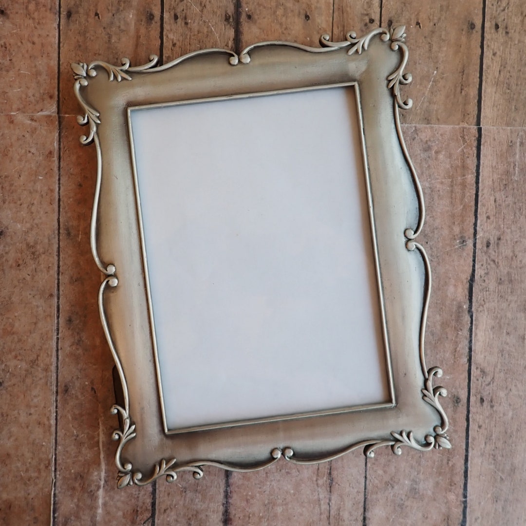 Vintage Silver Metal 5x7 Picture Photo Frame Scroll Leaf Design 5x7 ...