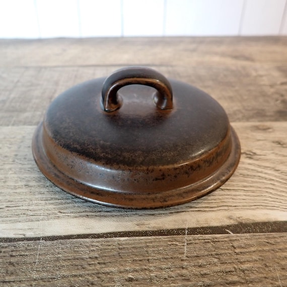 Vintage Arabia of Finland RUSKA Small Lid Only Brown Stoneware