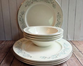 食器 Aurora HARMONY HOUSE CHINA dinner plate Vintage Harmony House Aurora Dinner Plate Made in Japan. - Etsy