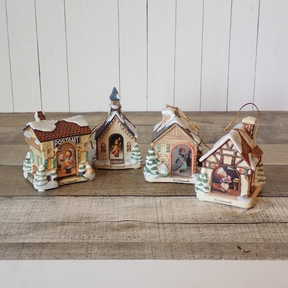 Vintage MJ Hummel Christmas Village Ornament CHOICE of Year Bradford Editions 1999