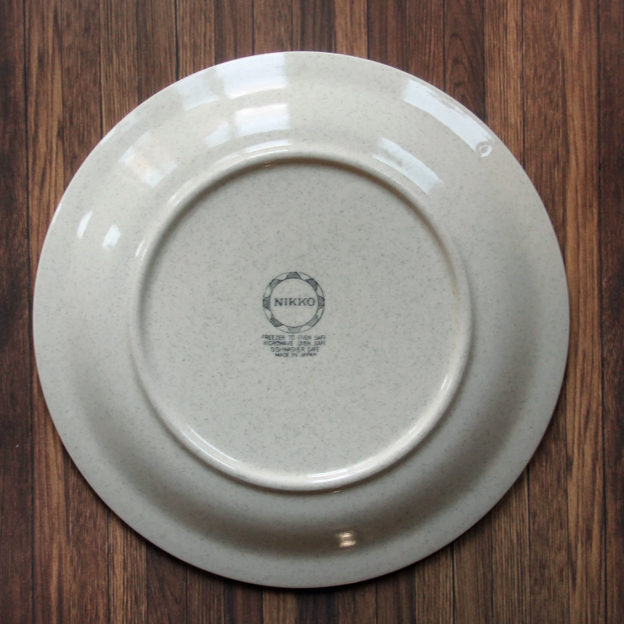 Vintage Nikko Ceramics LEAWOOD Dinner and Salad Plates Set of 4 White
