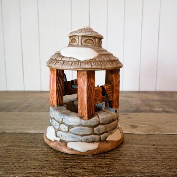 Vintage LEFTON Colonial Village Accessory Wishing Well 01926