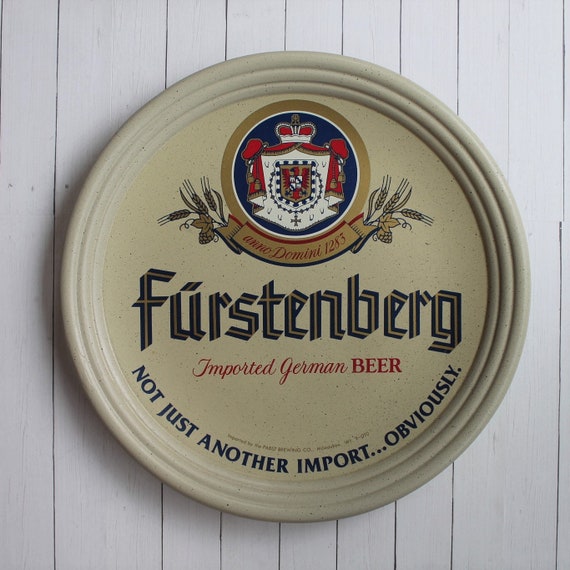 Vintage Furstenberg German Beer Tray Wall hanging Pabst Brewing Company