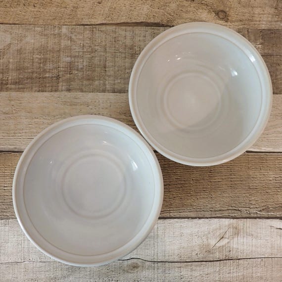 Vintage Noritake NIMBUS Cereal Bowl Set of 2 Bowls White Stoneware