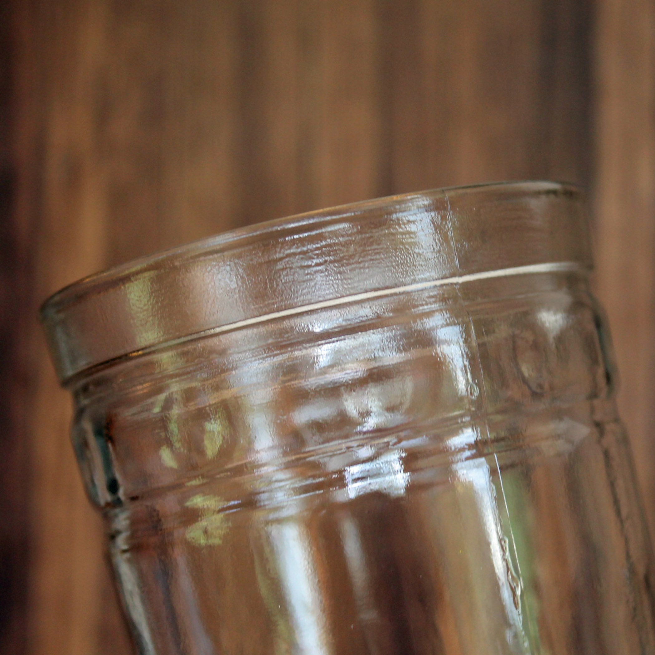 Vintage Clear Jelly Jar Tumblers Set of 8 Diamond Star Starburst Design