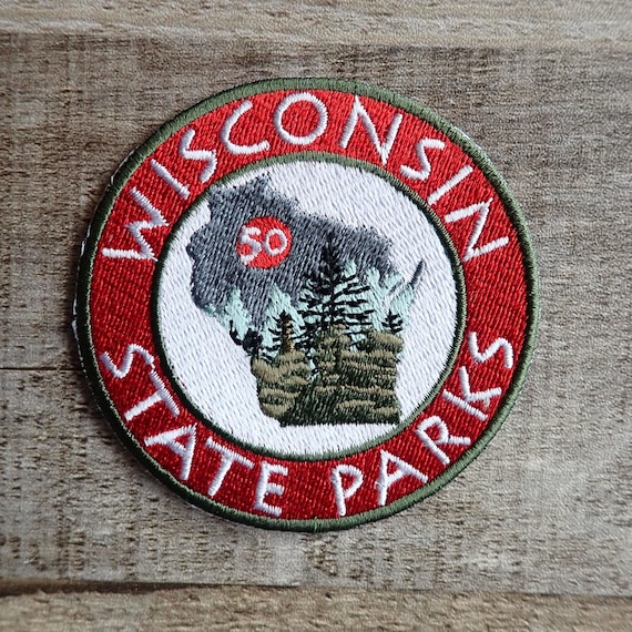Wisconsin State Parks Embroidered Patch 50 State Parks Hiking Patch
