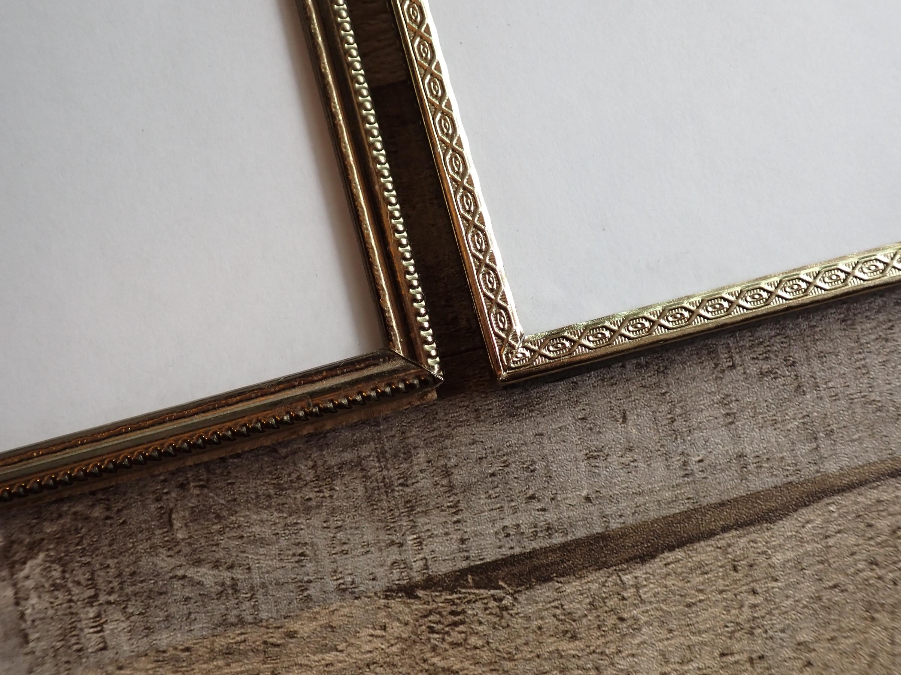 Matching Frames Vintage 8x10 Brass Gold Photo Picture Frame Set of 2 Matching Frames ...