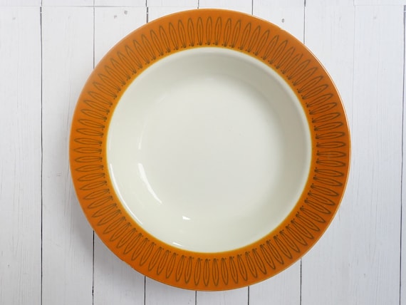 Vintage Homer Laughlin MOROCCO Rim Soup Bowls Set of 4 White Gold Leaf Border Mid Century Modern Retro China