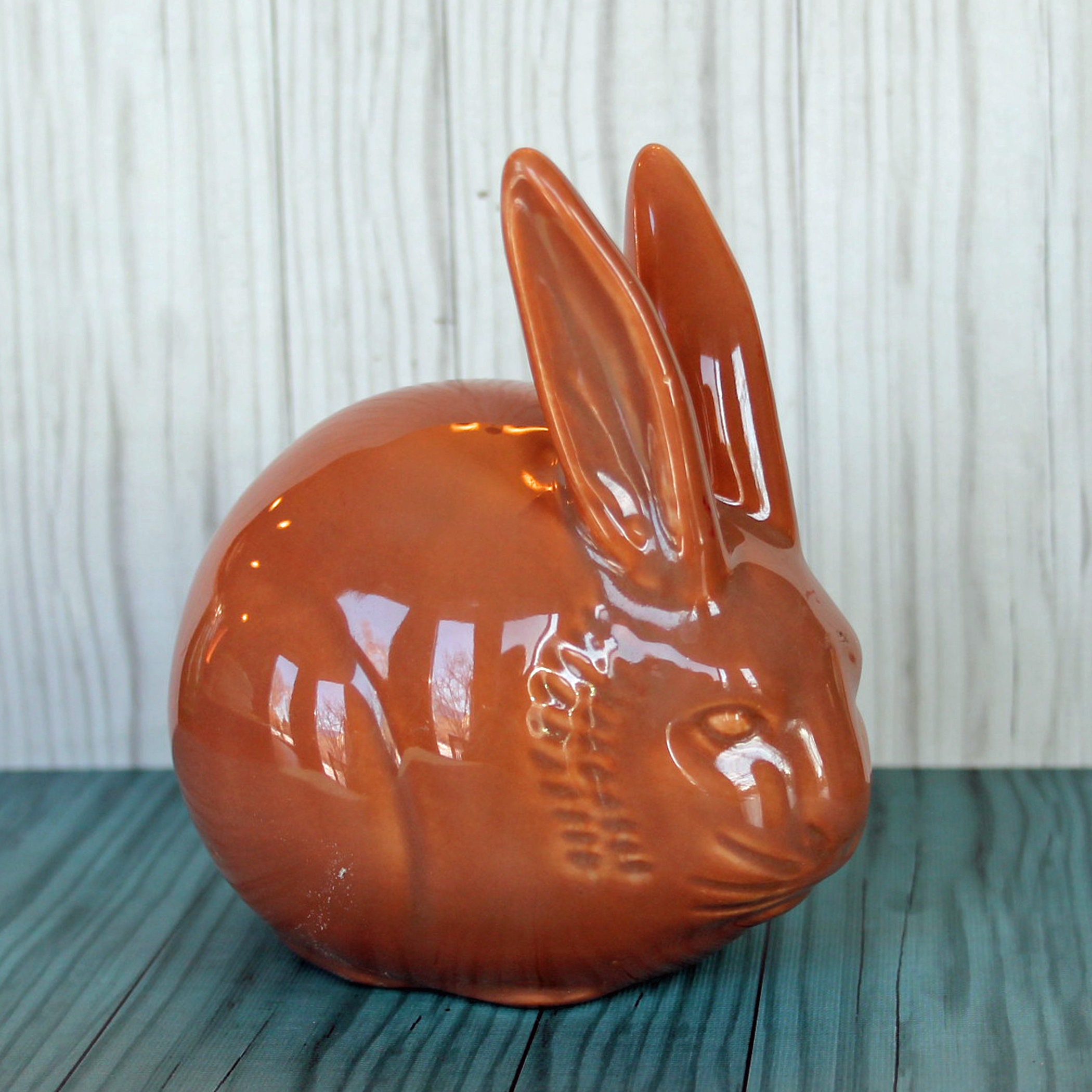 Vintage Ceramic Bunny Rabbit Figurine Beige Tan Figure Easter Spring