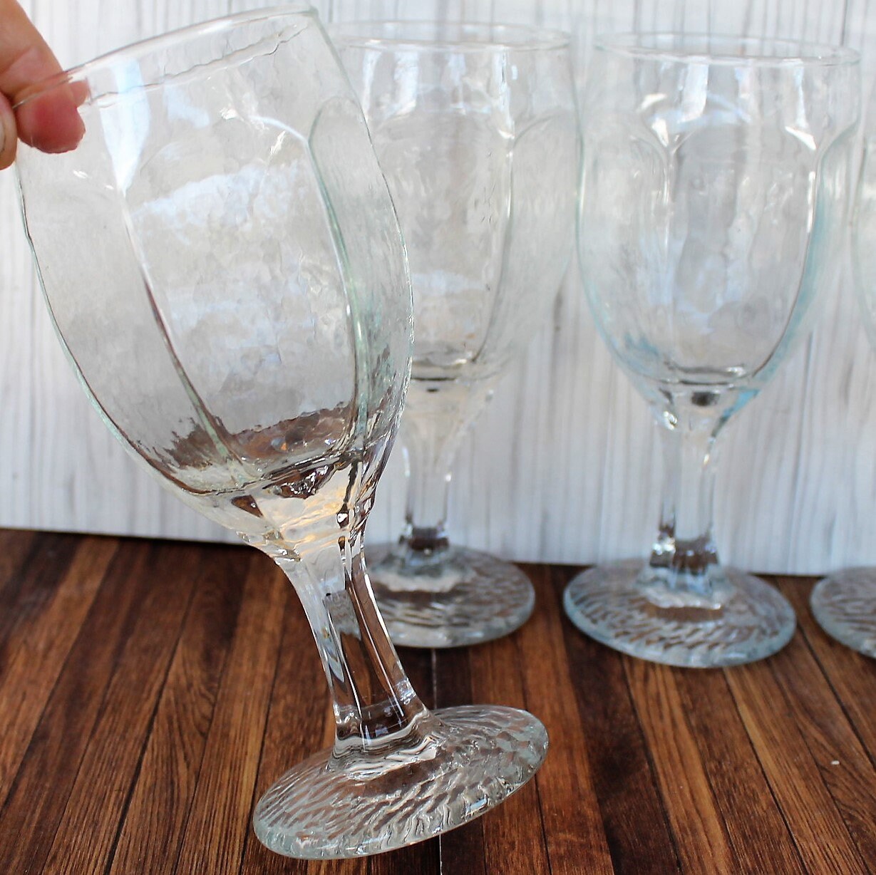 libbey chivalry wine glasses