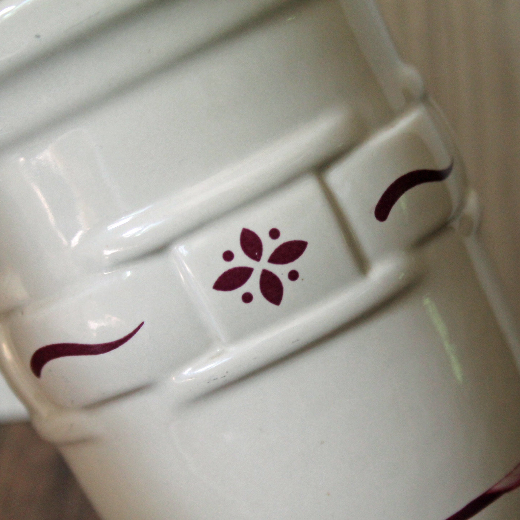 Vintage Longaberger Pottery Woven Tradition Heritage Green or Red