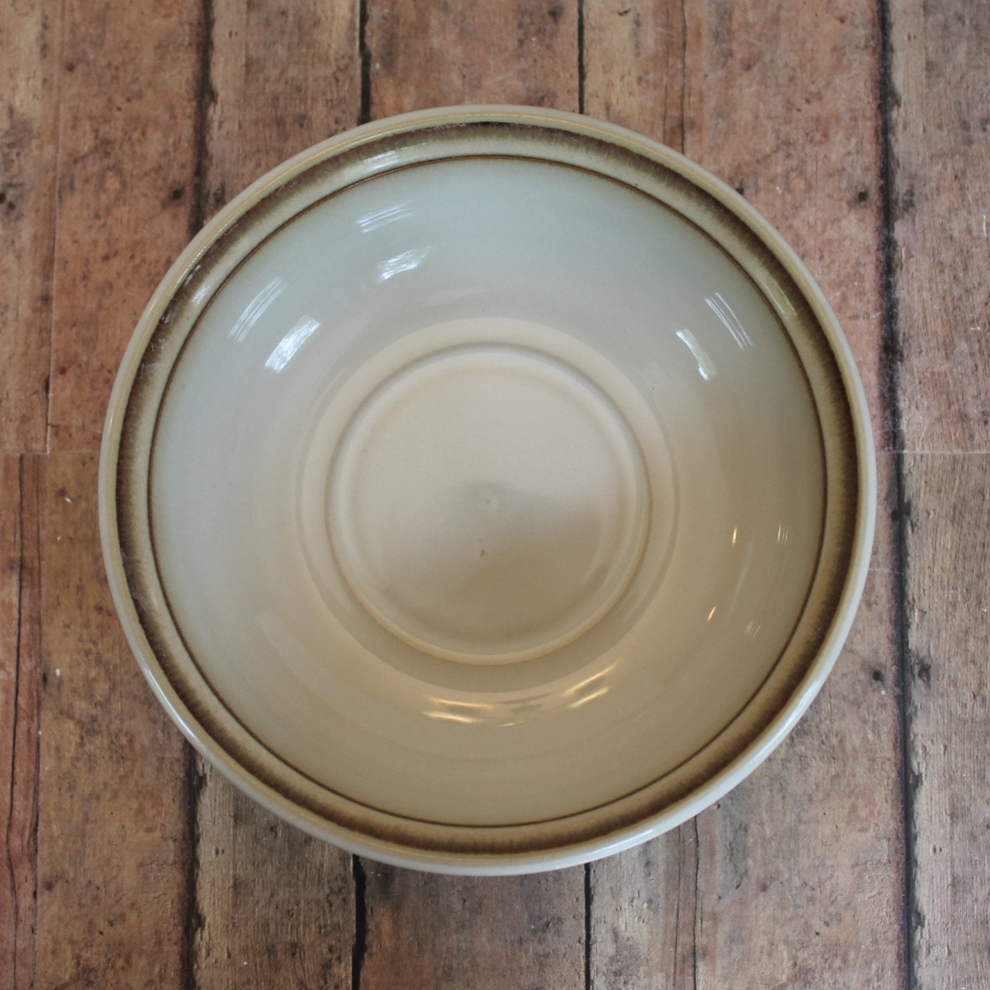 Vintage Noritake Stoneware FANFARE Cereal Bowl Set of 2 Cream Stoneware