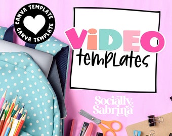 Product Video Template Mockup | Pink Back to School