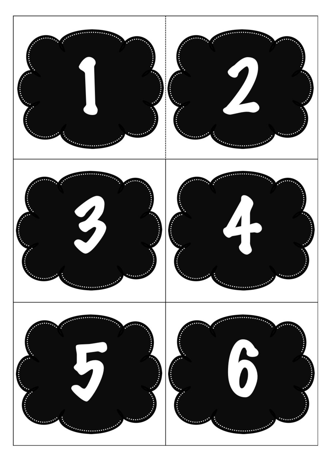 Center table numbers classroom numbers table numbers etsy