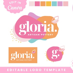 Canva Logo Template |  Branding Kit Editable Canva Template