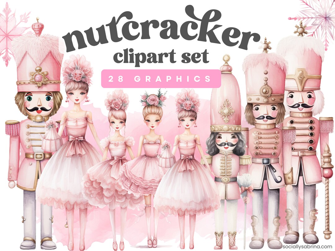 Pastel Nutcracker Clipart Watercolor - Etsy