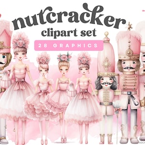 Pastel Quebra-Nozes Clipart Aquarela