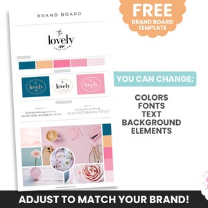 Canva Logo Template | Branding Kit Editable Canva Template - Etsy